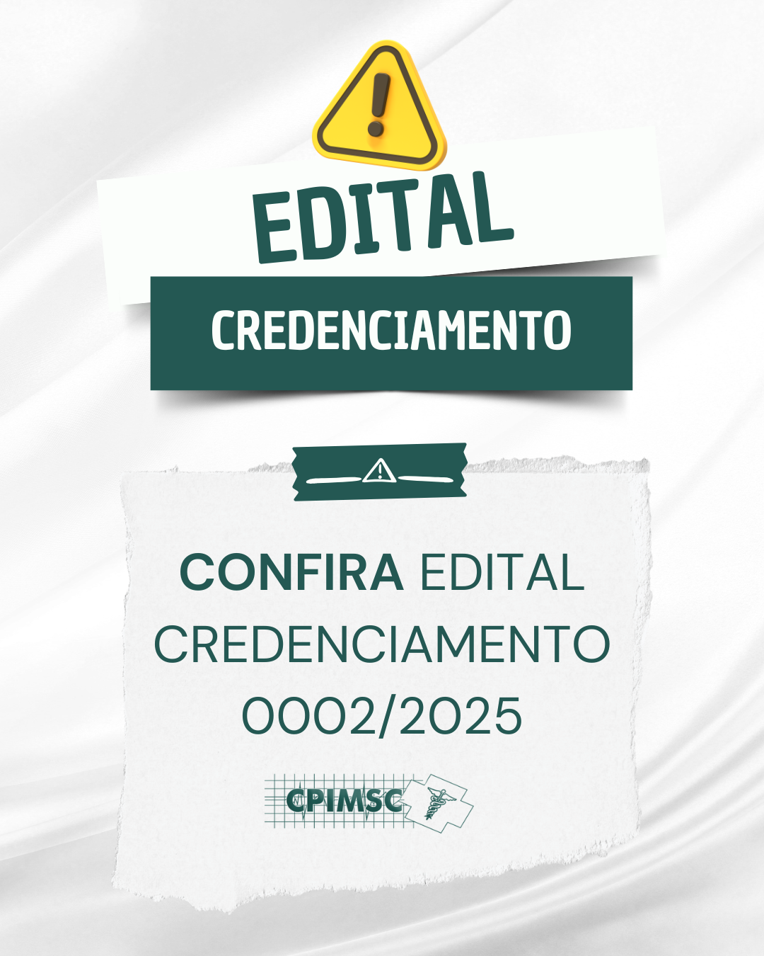 📢 Edital de Credenciamento 002/2025